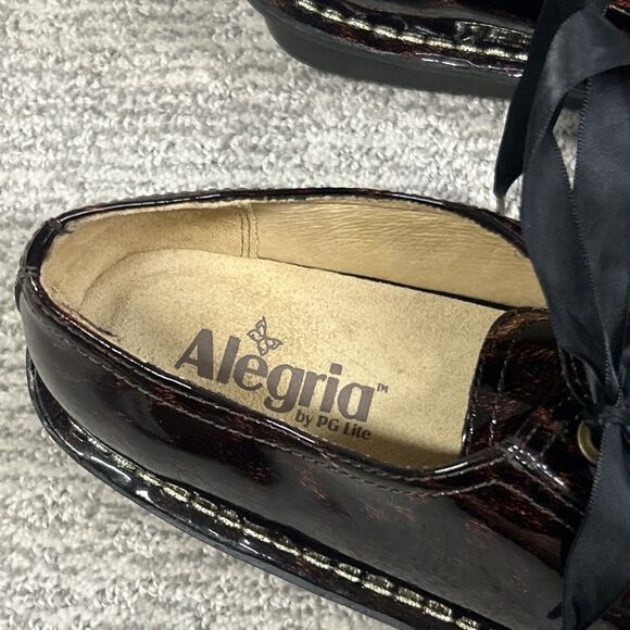 Algeria Abbi Platform Lace Up Comfort Shoes Womens 39 9 Tortoise Shell ABB-407 - Picture 5 of 9